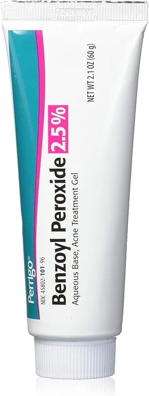 Perrigo 2.5% Benzoyl Peroxide Acne Treatment Gel 60gm Tube — image 3