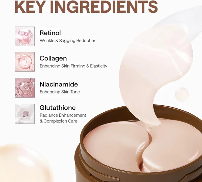 Mediheal Retinol Collagen Under Eye Patches - Korean Hydrogel Eye Pads (60 — image 2