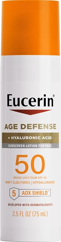 Eucerin Sun Age Defense SPF 50 Face Sunscreen Lotion with Hyaluronic Acid — image 8