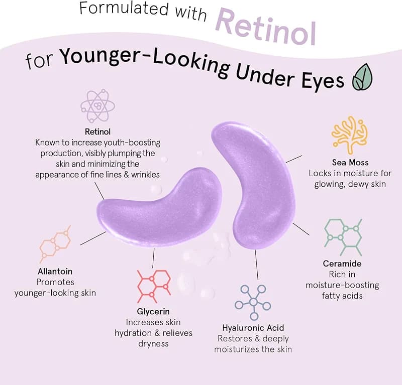 grace & stella Retinol Under Eye Patches for Puffy Eyes & Dark Circles — image 2