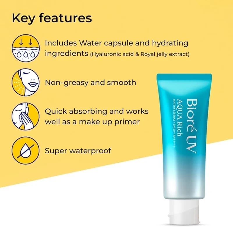Japanese Popular Sunscreen UV Aqua Rich Watery Essence SPF 50+ PA++++ –