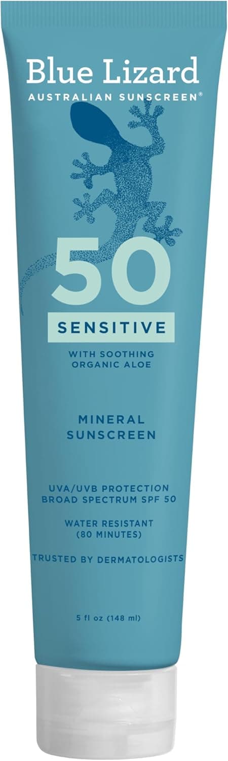 Blue Lizard Sensitive Mineral SPF 50 Sunscreen Lotion