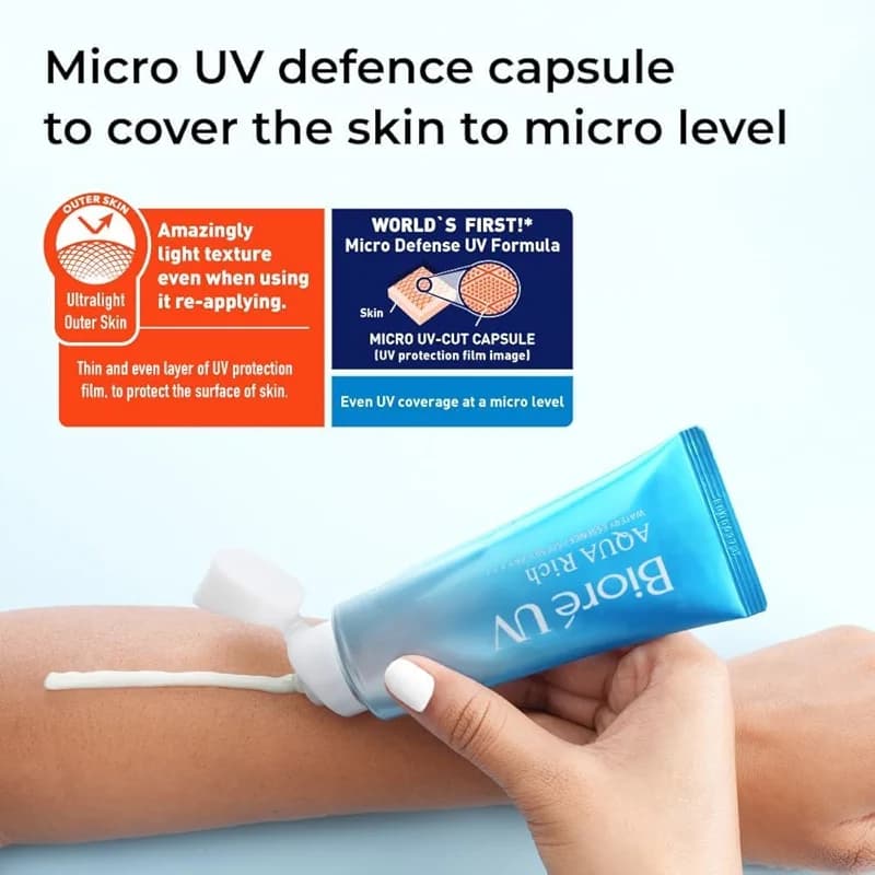 Japanese Popular Sunscreen UV Aqua Rich Watery Essence SPF 50+ PA++++ – — image 2