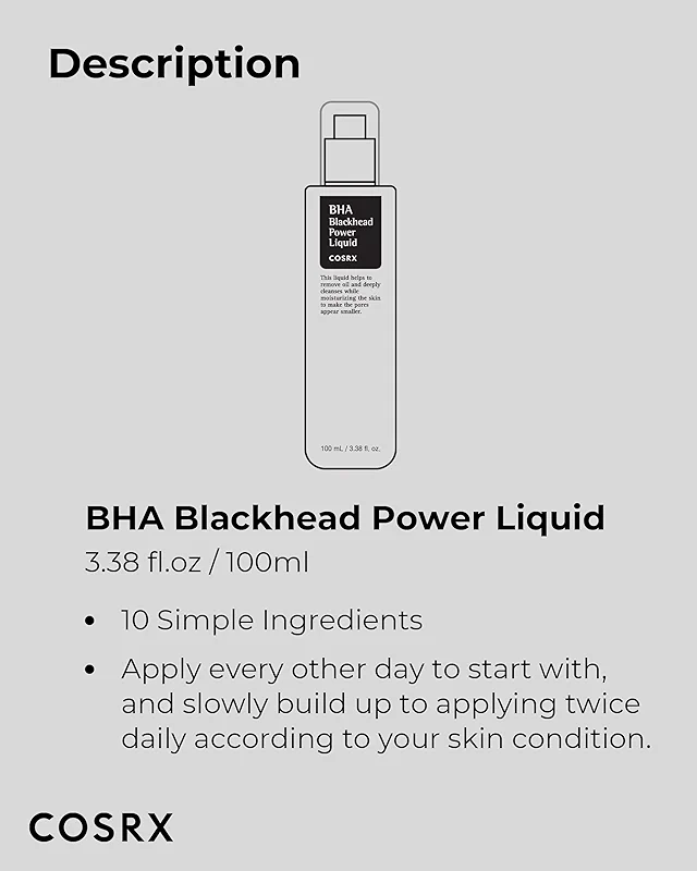 COSRX Niacinamide 2% + BHA 4% Blackhead Exfoliant Toner 3.38 fl.oz / 100ml — image 5