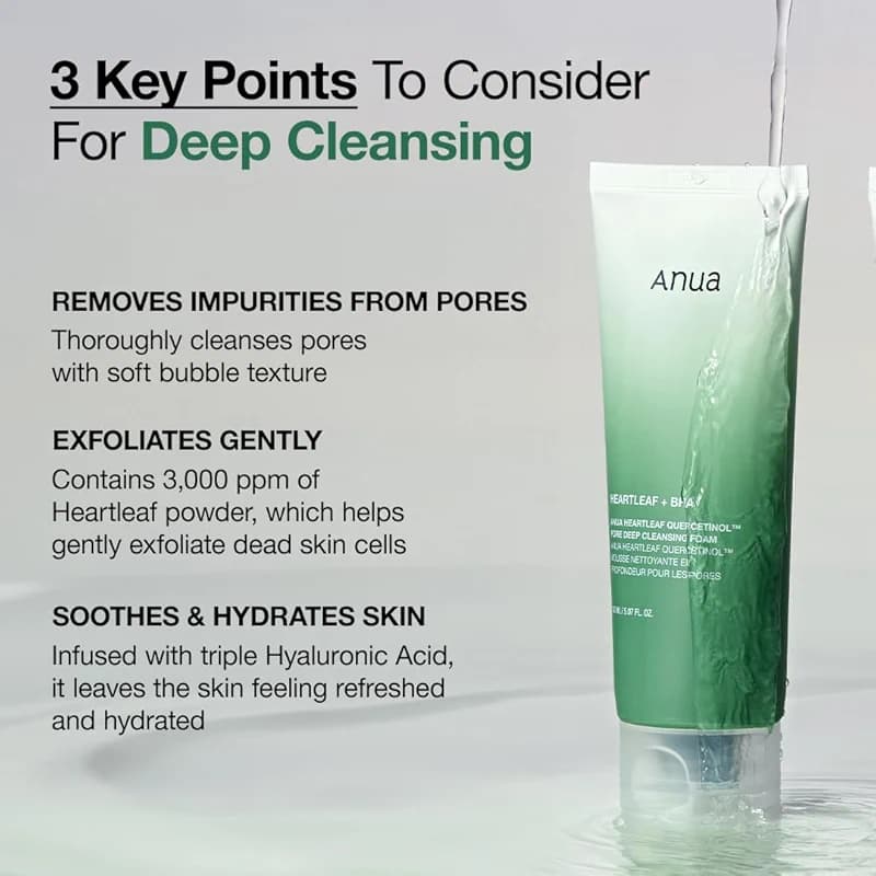 ANUA Double Cleansing Duo for Facial Cleansing : Heartleaf Pore Control — image 4