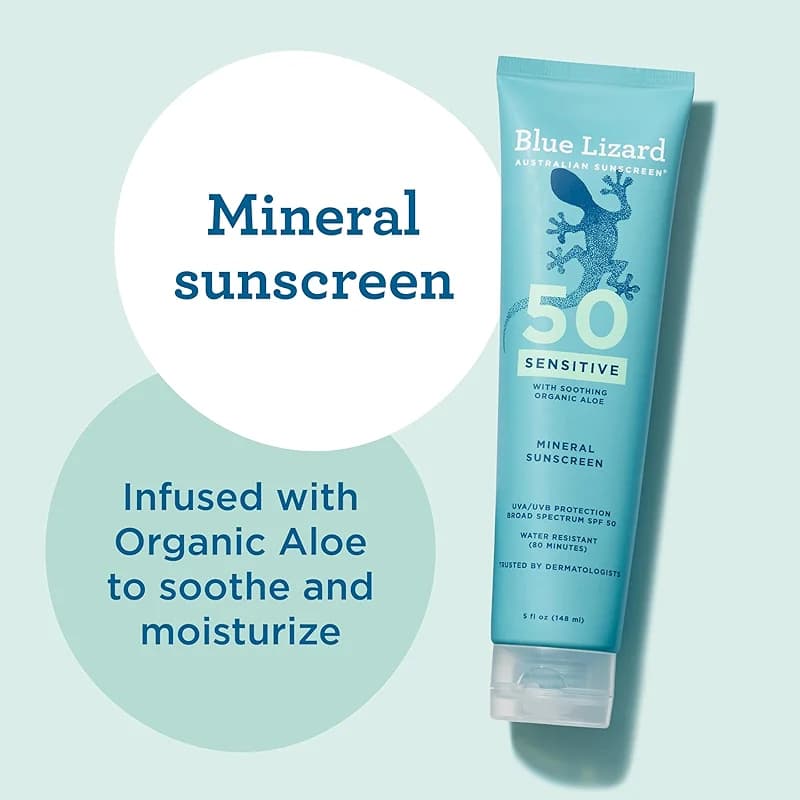 Blue Lizard Sensitive Mineral SPF 50 Sunscreen Lotion — image 2