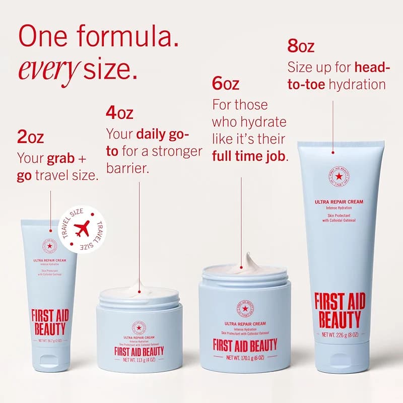 First Aid Beauty Ultra Repair Cream – Whipped Face & Body Moisturizer with — image 2