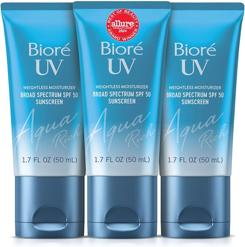 Biore UV Aqua Rich Daily Hydrating Facial Moisturizer with SPF 50 | Oil — image 7