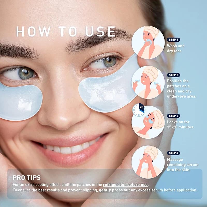 Enaskin Naturals Under Eye Patches for Dark Circles: 30 Pairs Retinol — image 7