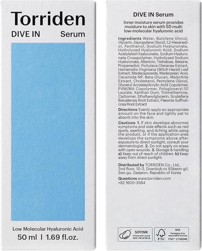 Torriden DIVE IN Hyaluronic Acid Serum for Deep Hydration | Korean — image 2