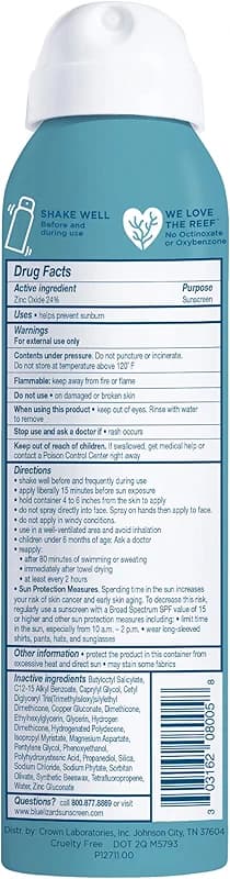 BLUE LIZARD Sport Mineral Sunscreen Spray SPF 50+ — image 7