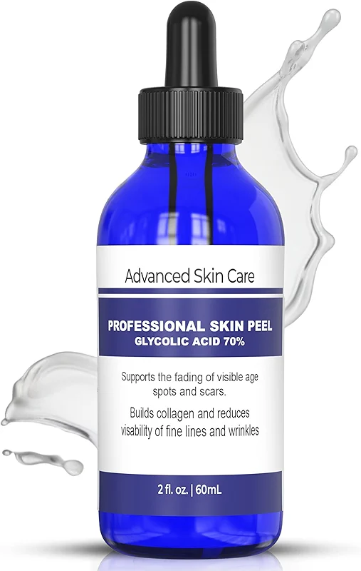 Advanced Skin Care Glycolic Acid Face Peel Serum 70% Strength - at Home
