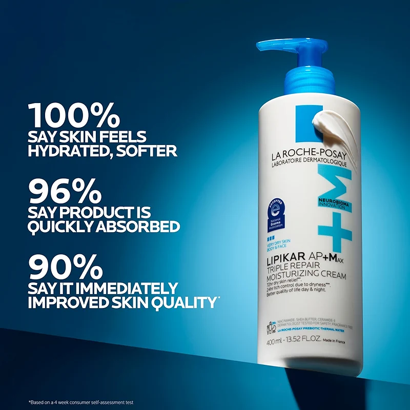 La Roche-Posay Lipikar AP+MAX Triple Repair Moisturizing Body Cream | Face — image 7