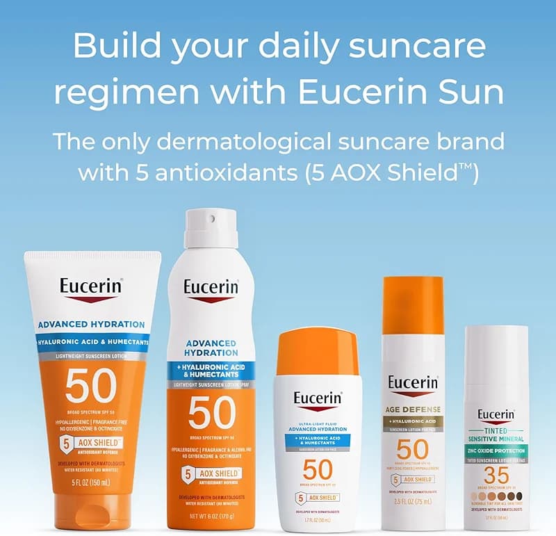 Eucerin Sun Age Defense SPF 50 Face Sunscreen Lotion with Hyaluronic Acid — image 5