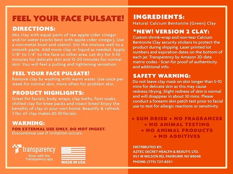 Aztec Secret Indian Healing Clay 32 Oz – Deep Pore Cleansing Facial & Body — image 5
