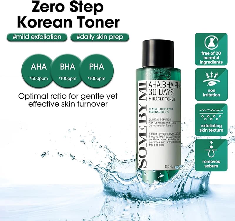 SOME BY MI AHA BHA PHA 30 Days Miracle Toner – 5.07oz — image 3