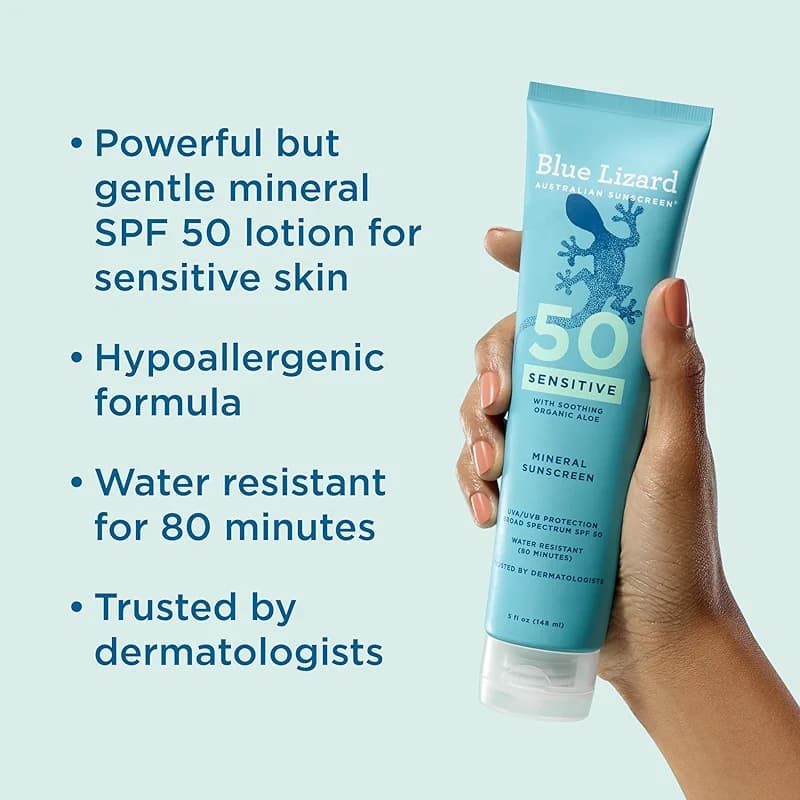 Blue Lizard Sensitive Mineral SPF 50 Sunscreen Lotion — image 5
